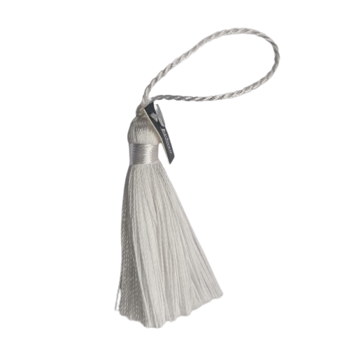 Kwastje - wit - 6 cm